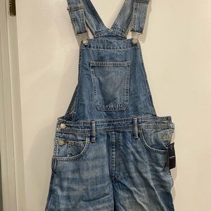 Lucky Bran short denim overalls